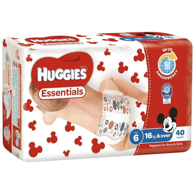 Huggies Essentials Nappies Sizes - Pack - Kalon Meraki